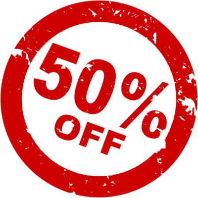 Great news: 50% discount on all services until the end of January Great news: 50% discount on all services until the end of January